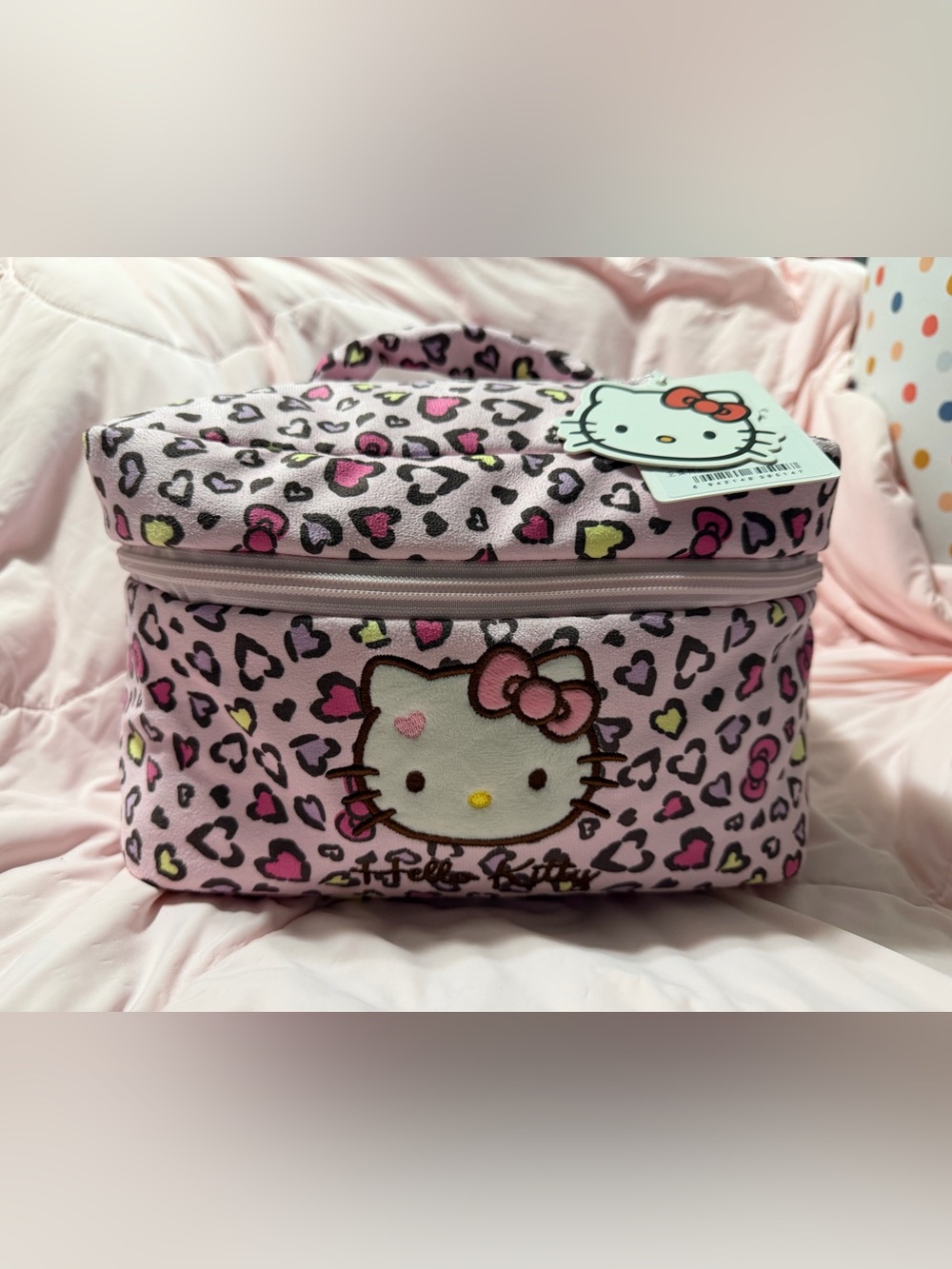 Sanrio Hello Kitty Leopard Print Makeup Bag